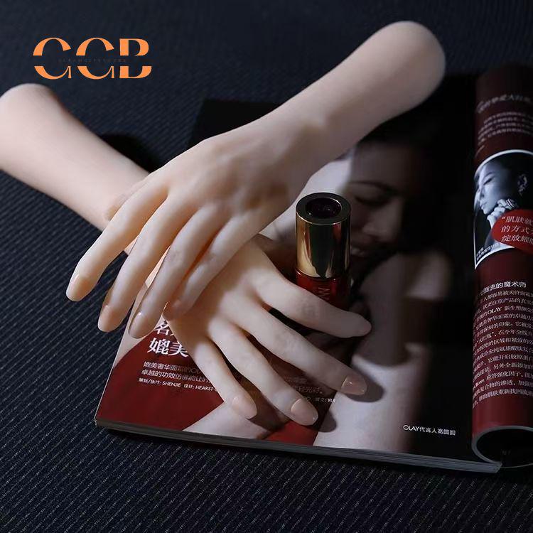 Flexible Silicone Hand Model for Jewelry Display and Manicure Practice