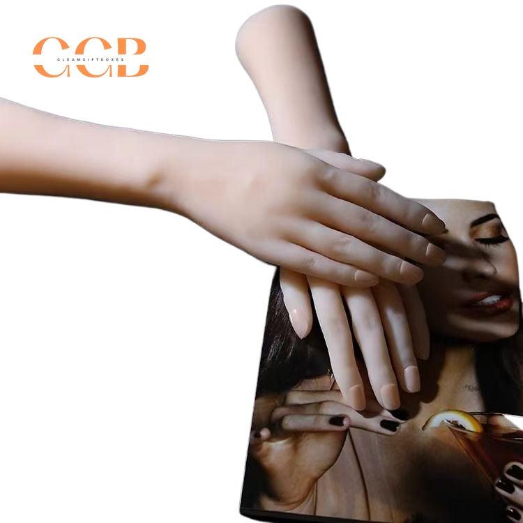 Flexible Silicone Hand Model for Jewelry Display and Manicure Practice