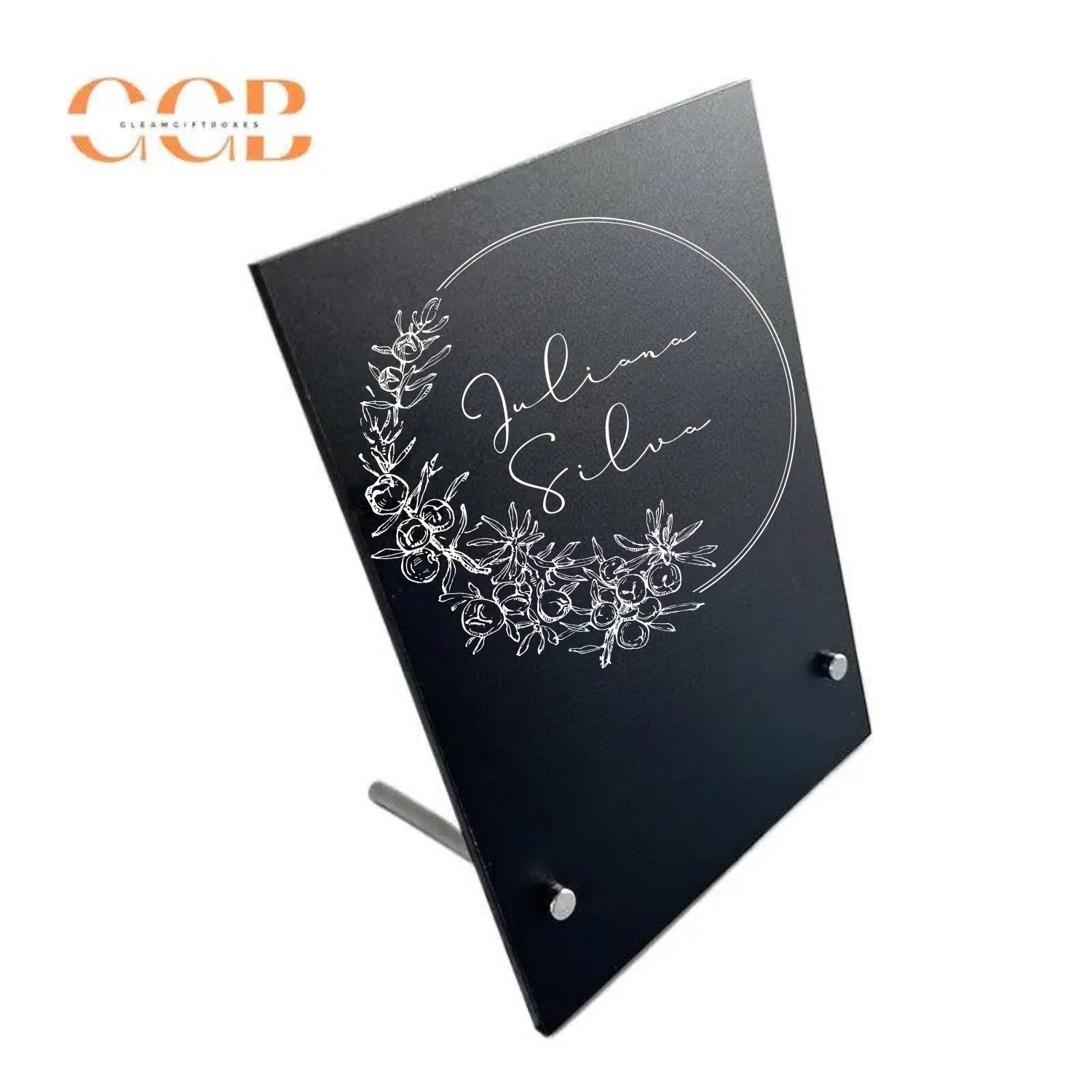 Custom Black Acrylic Jewelry Display Sign with Logo Wholesale