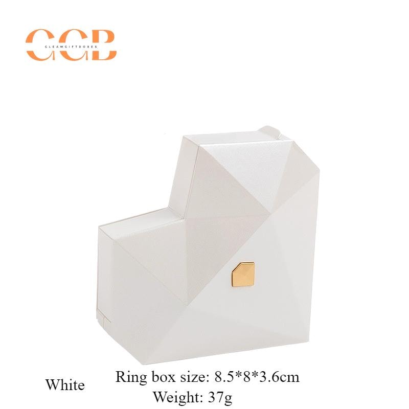 Pop-up ring heart-shaped jewelry box