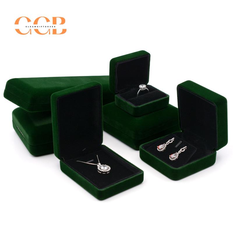 Green Velvet Jewelry Box