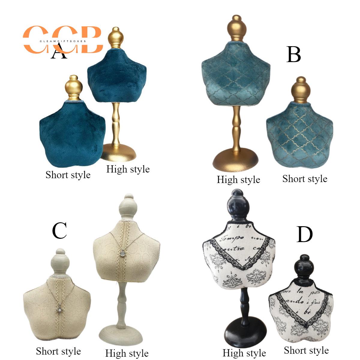 Vintage Necklace Display Stand for Jewelry Retail Photography