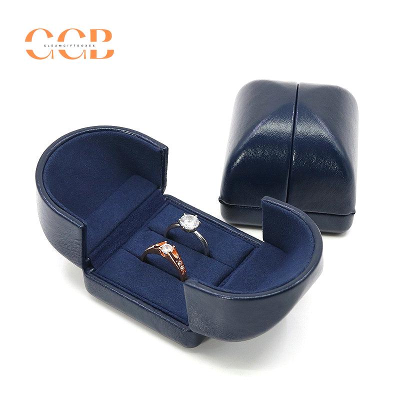 Premium Pu Leather Blue Jewelry Box