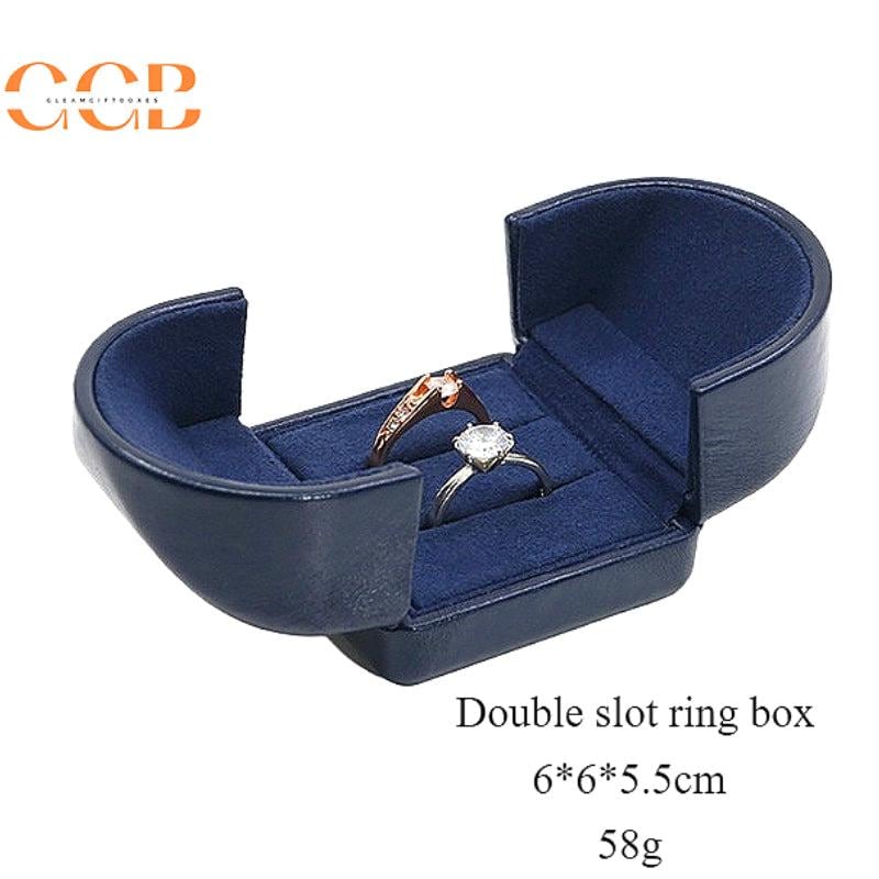 Premium Pu Leather Blue Jewelry Box