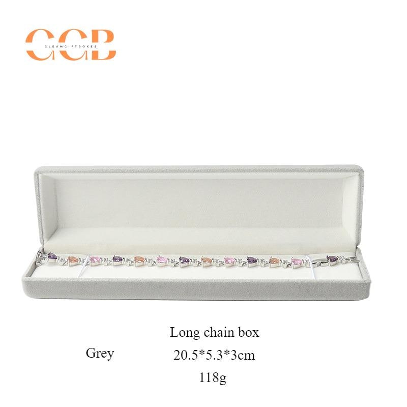 Gray Velvet Necklace Earring Ring Jewelry Box