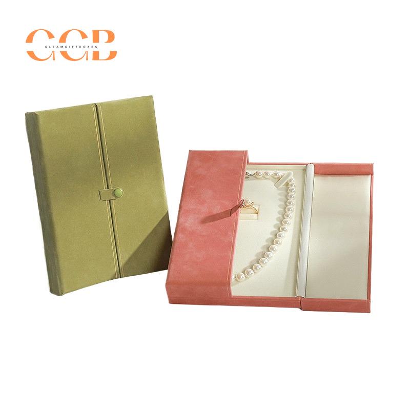 Elegant Pearl Necklace Or Pearl Jewelry Set Box, Velvet Set Jewelry Box, Jewelry Organizer, Microfiber Pearl Jewelry Storage Case