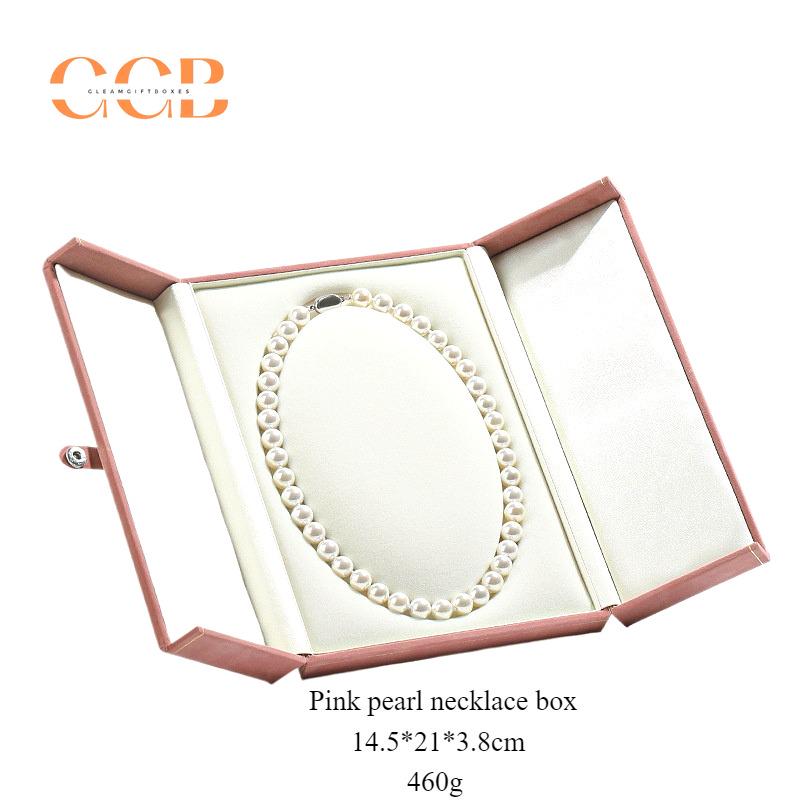 Elegant Pearl Necklace Or Pearl Jewelry Set Box, Velvet Set Jewelry Box, Jewelry Organizer, Microfiber Pearl Jewelry Storage Case