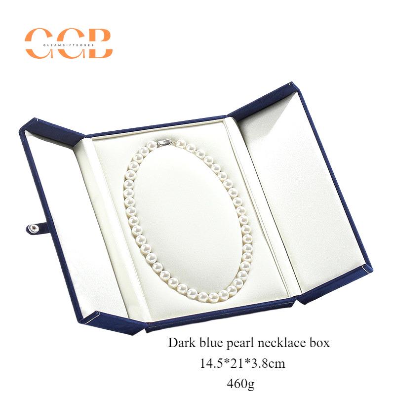 Elegant Pearl Necklace Or Pearl Jewelry Set Box, Velvet Set Jewelry Box, Jewelry Organizer, Microfiber Pearl Jewelry Storage Case