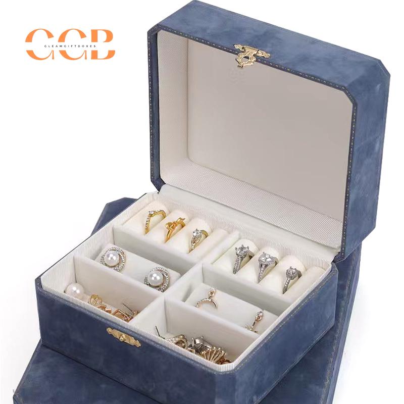 Premium Royal Blue Jewelry Storage Box
