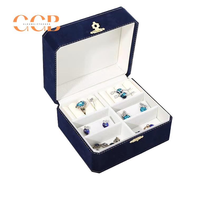 Premium Royal Blue Jewelry Storage Box
