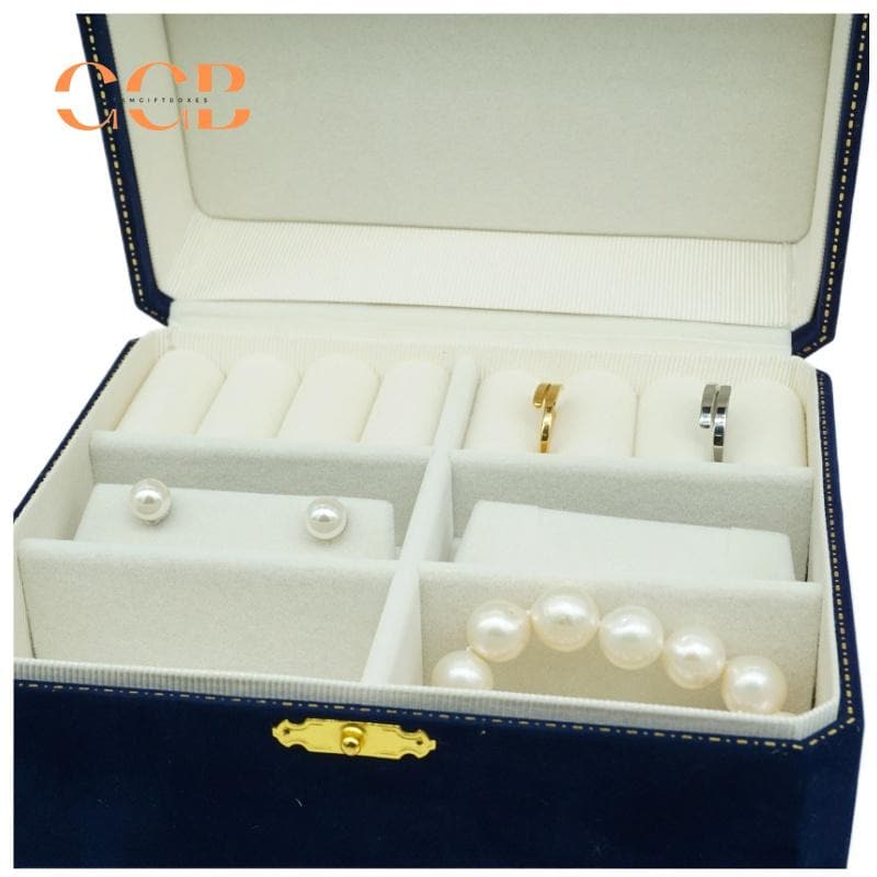 Premium Royal Blue Jewelry Storage Box