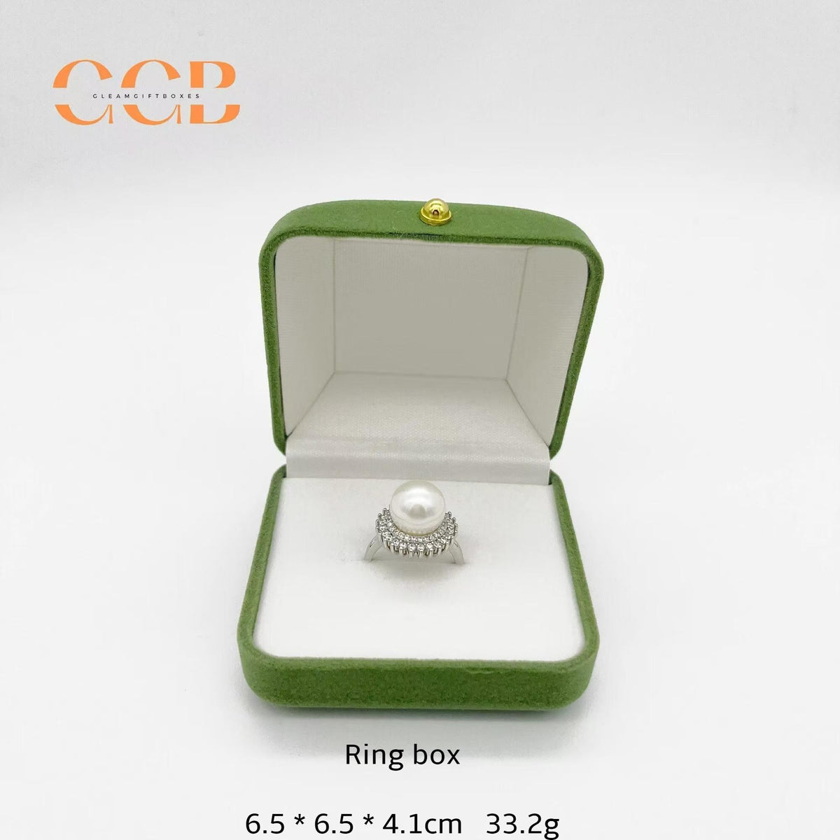 Grass Green Velvet Jewelry Box Set