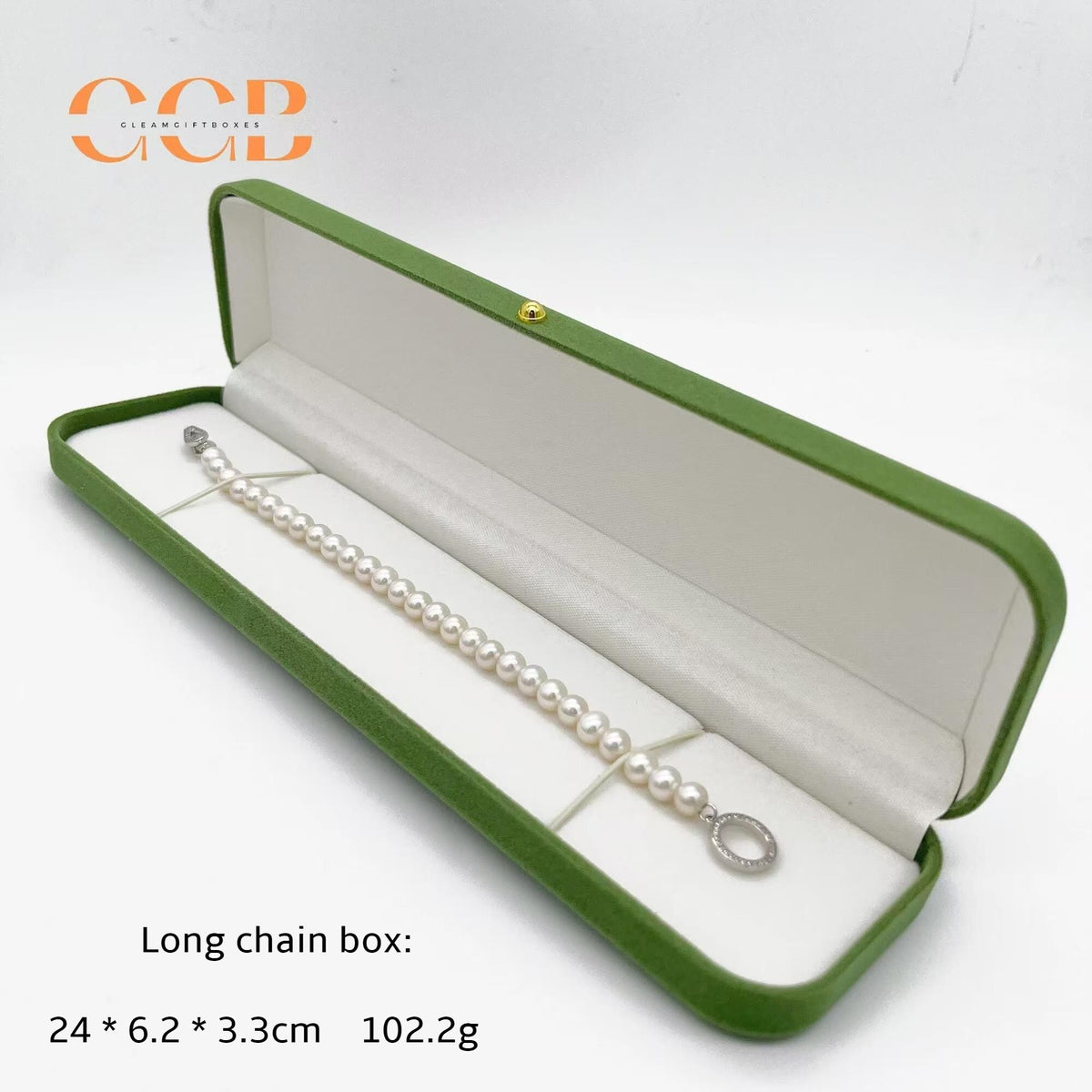 Grass Green Velvet Jewelry Box Set