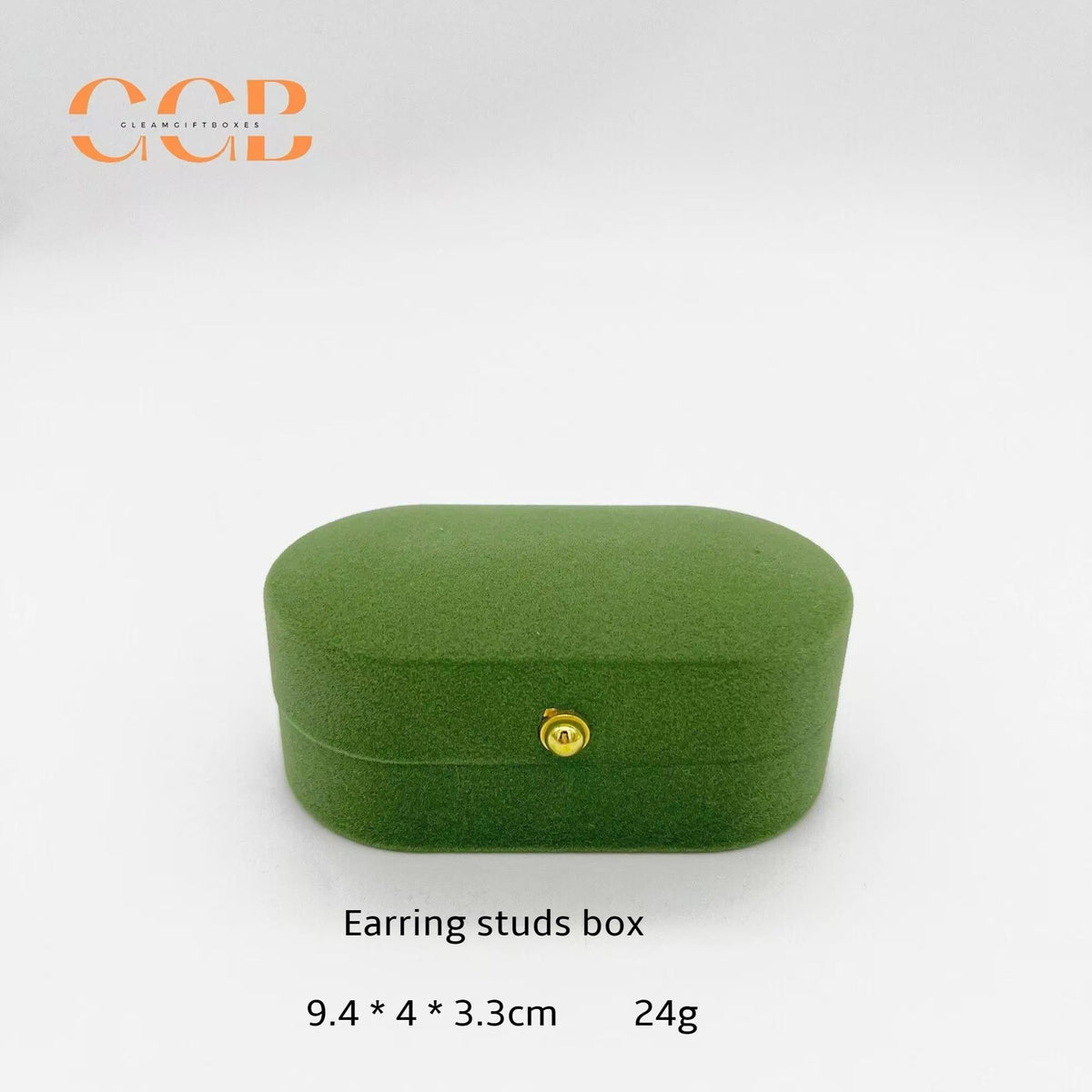 Grass Green Velvet Jewelry Box Set