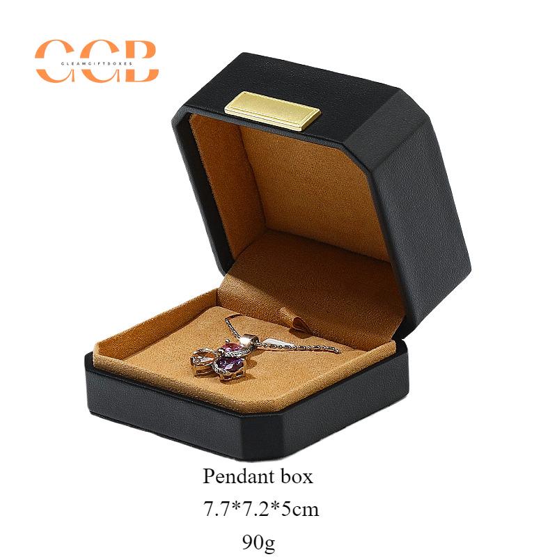 Customised Wholesale Black PU Leather Jewelry Box Set