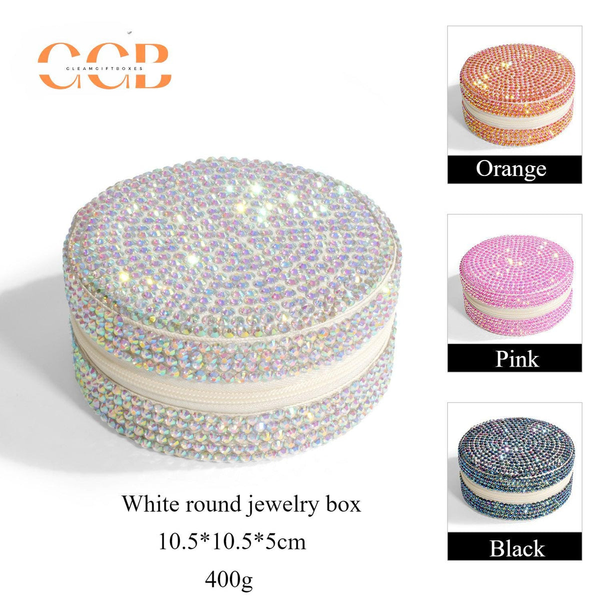Unique Rhinestone jewelry travel box