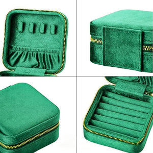 Velvet jewelry travel case – travel jewelry box with zipper