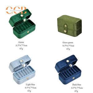 6 slot rectangle velvet ring box, velvet ring box, jewelry display box, ring organizer, ring holder, ring display, jewelry organizer