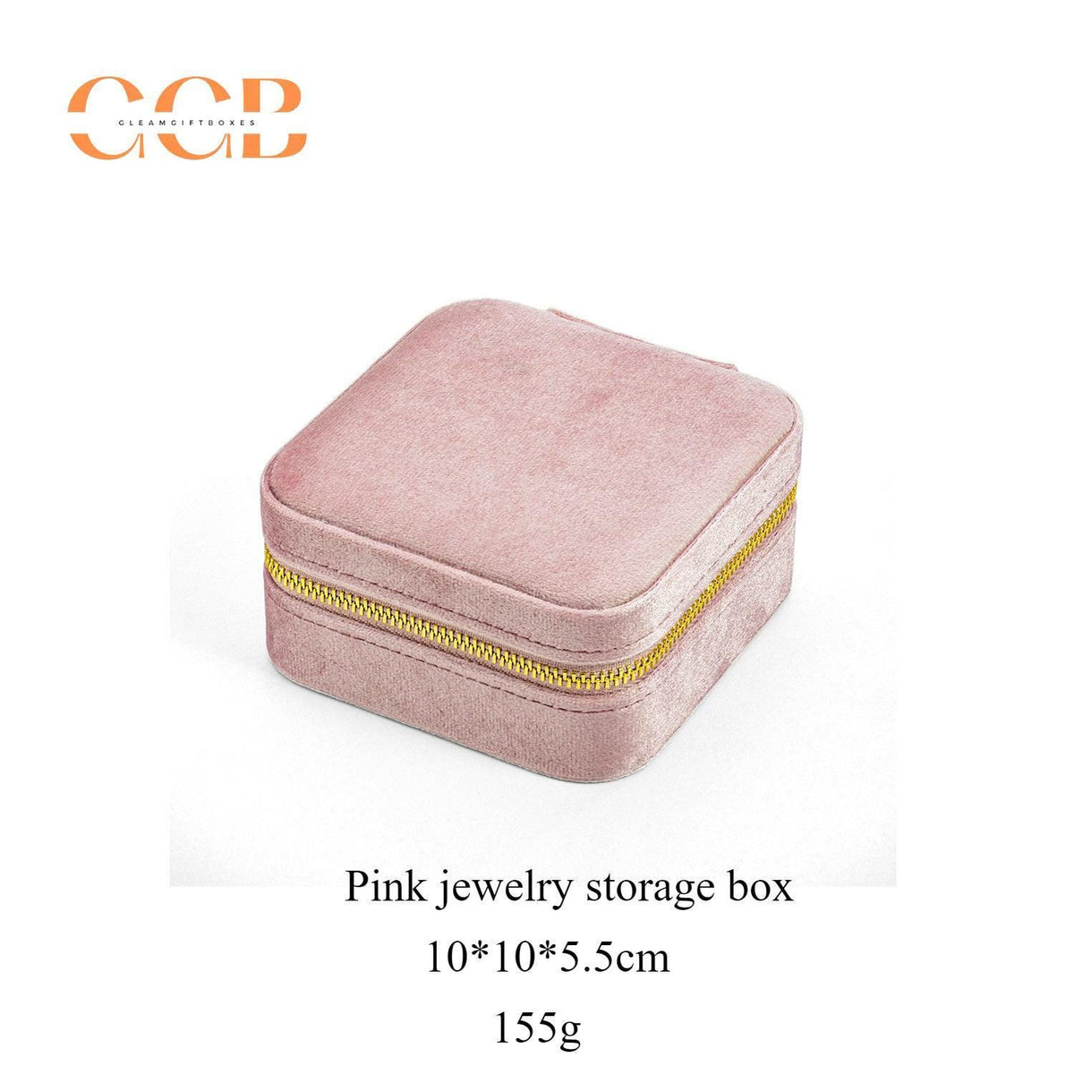 Velvet jewelry travel case – travel jewelry box with zipper