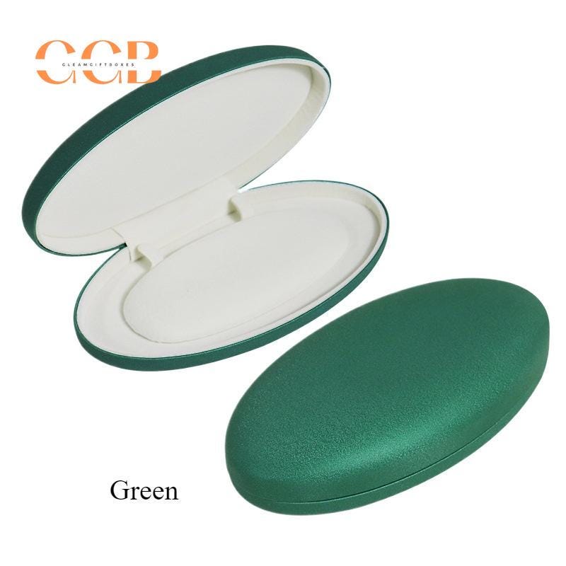 Oval wholesale royal blue pearl set jewelry box