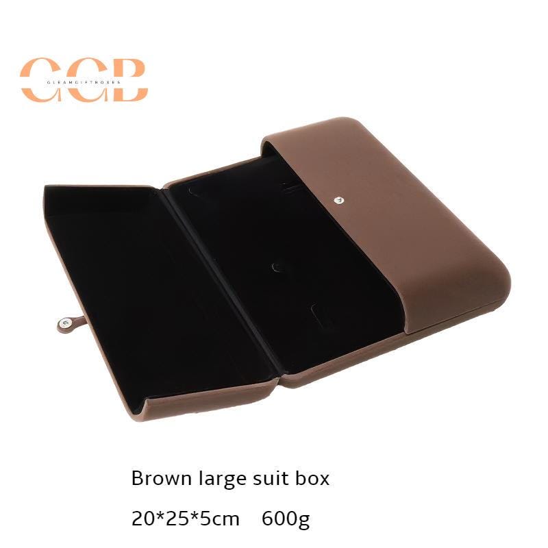 Multi color velvet necklace jewelry set box