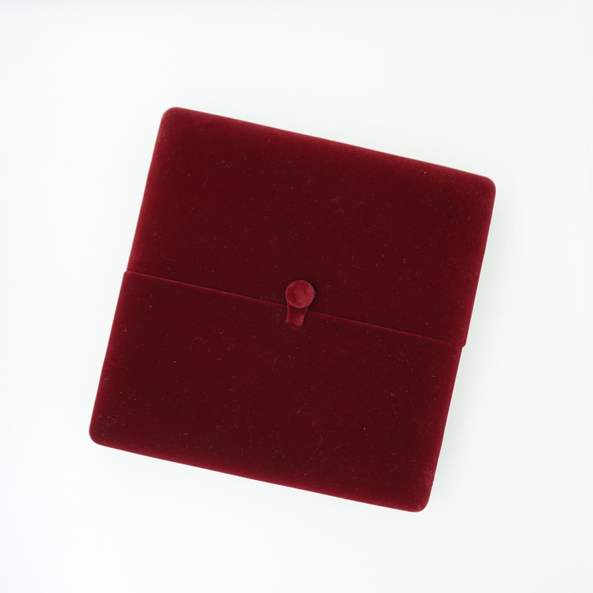 Red velvet necklace earring ring jewelry box