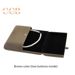 Multi color velvet necklace jewelry set box