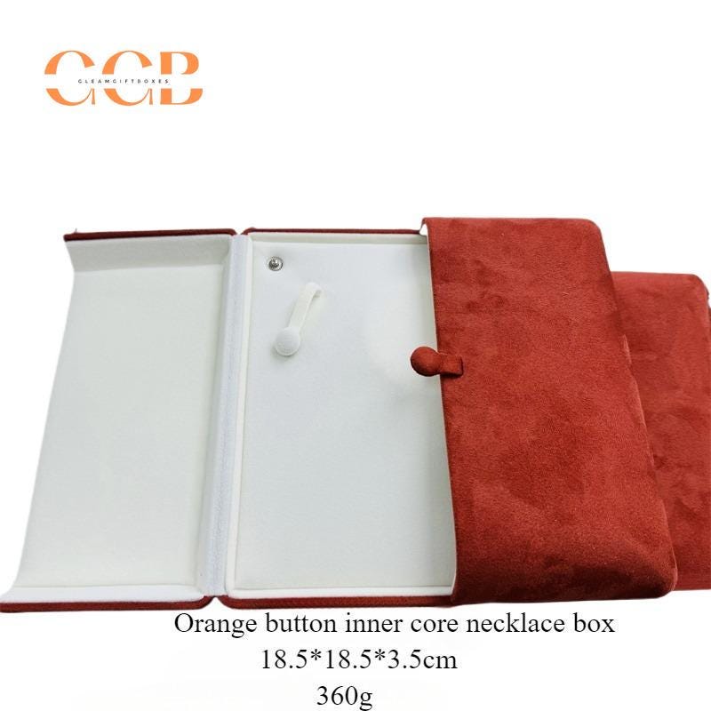 Purple velvet pearl necklace box