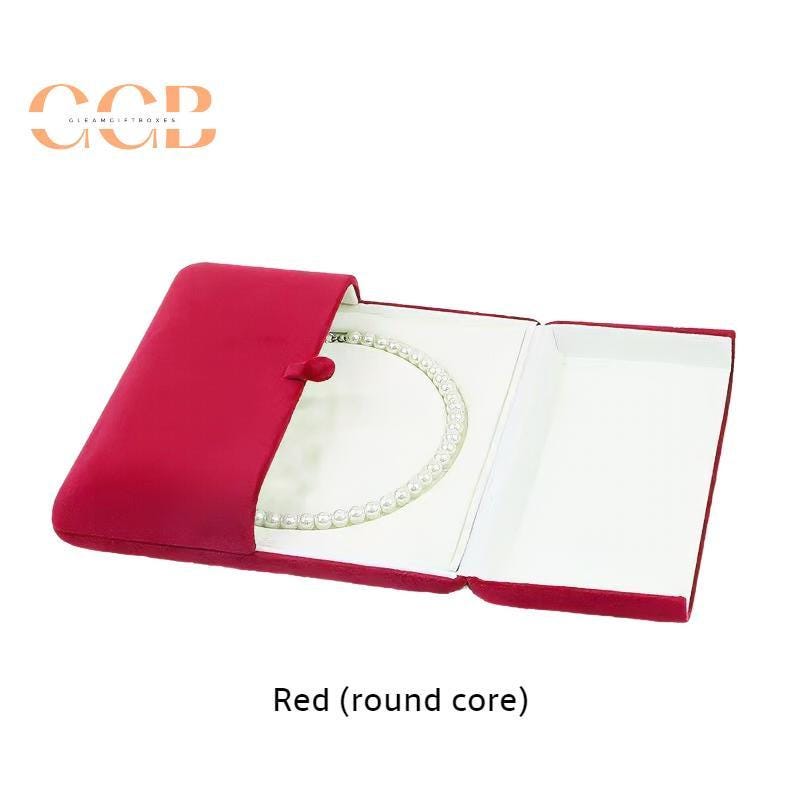 Red velvet jewelry set box