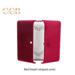 Red velvet jewelry set box