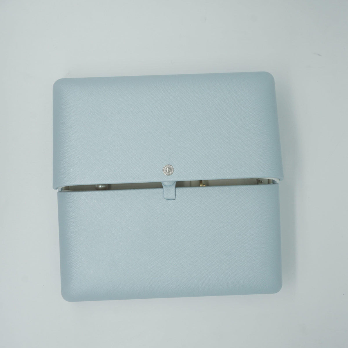 Sky blue velvet pearl necklace box