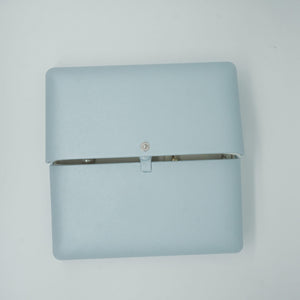 Sky blue velvet pearl necklace box