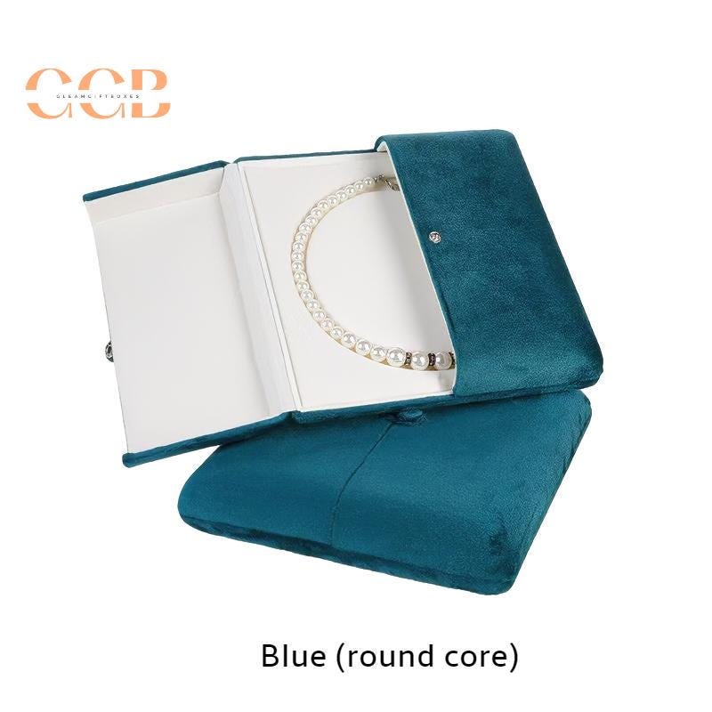 Red velvet jewelry set box