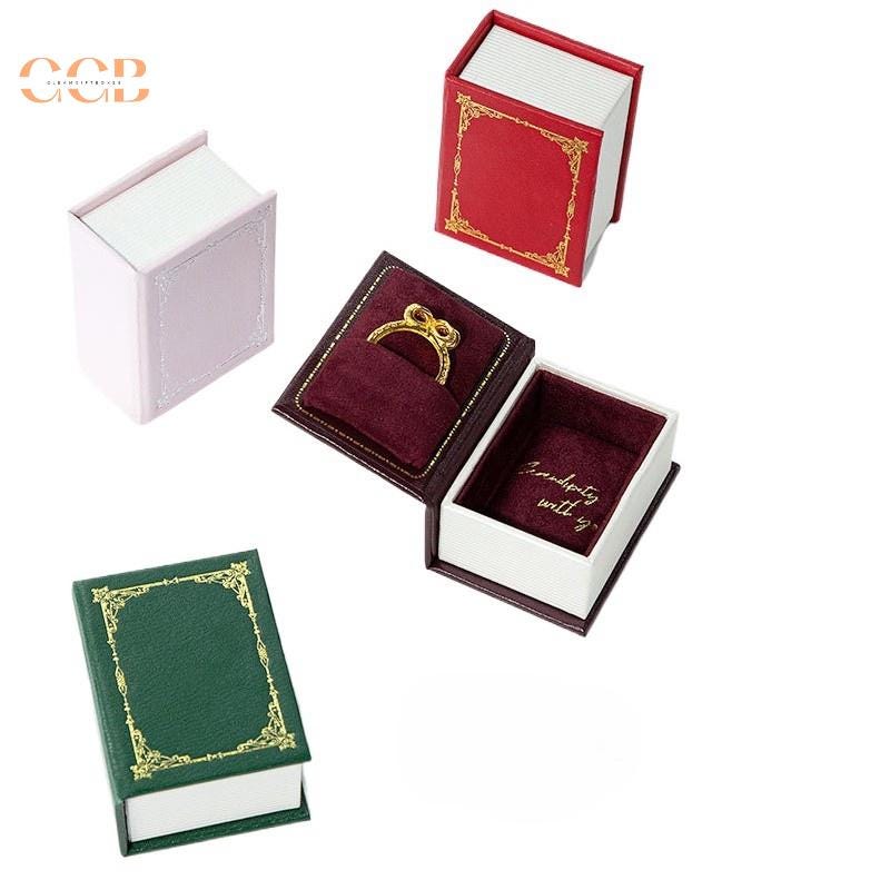 Book Ring Box for Jewelry Business
