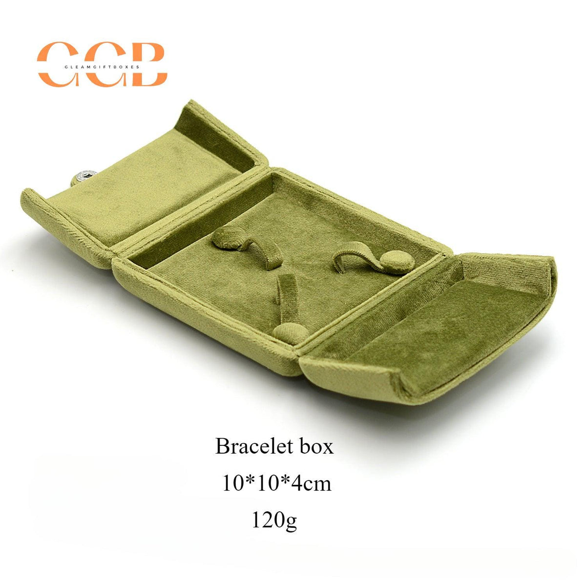 Green Velvet Jewelry Set Box