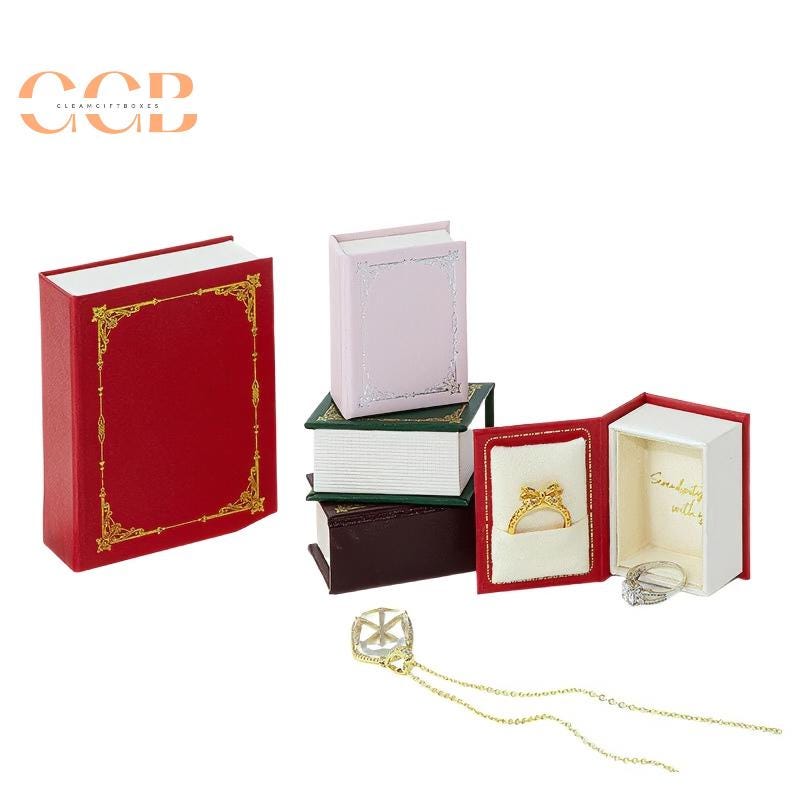 Book Ring Box for Jewelry Business