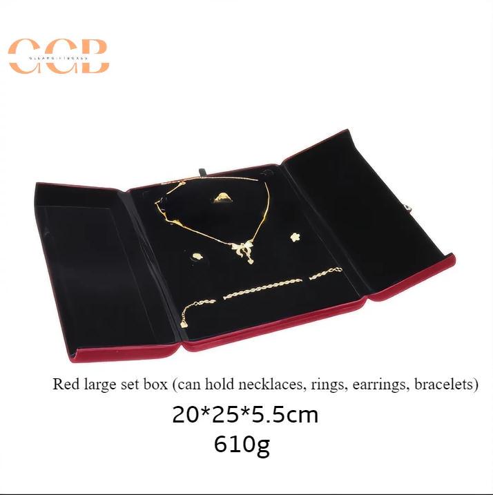 Velvet jewelry box set, velvet jewelry boxes, necklace boxes, pearl necklace box, jewelry organizer, velvet ring box, bracelet box