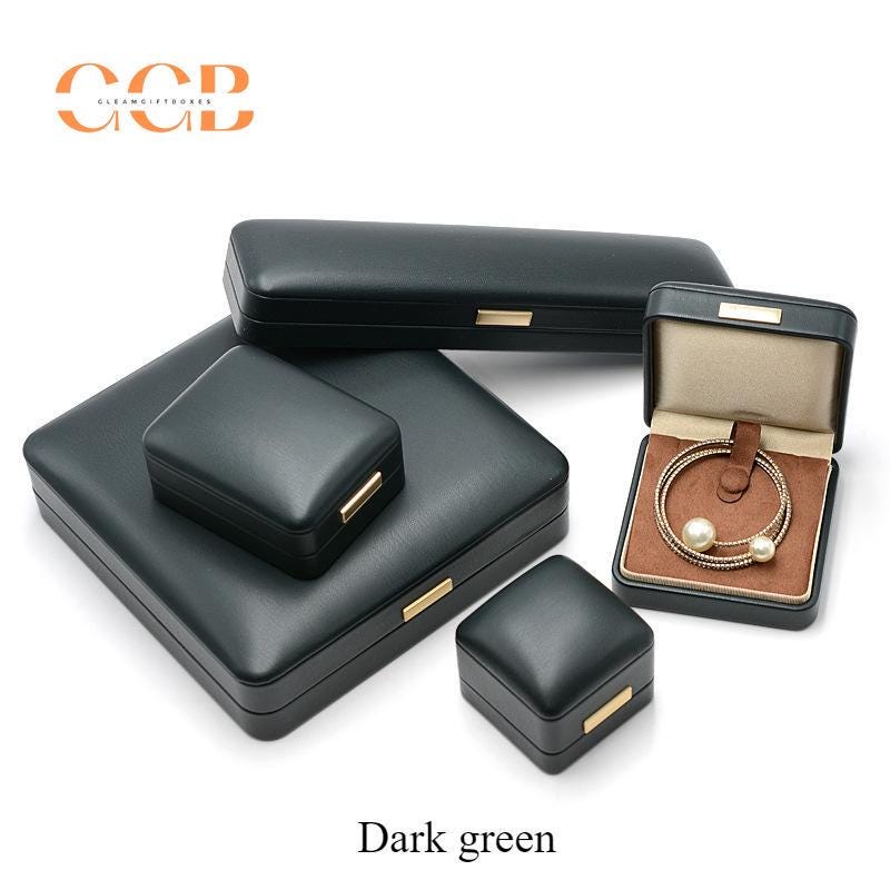 Customised premium luxury coffee leather jewelry box