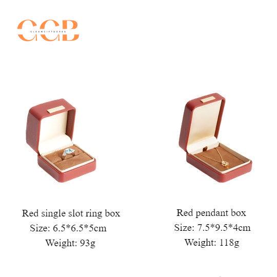 Customised premium luxury coffee leather jewelry box