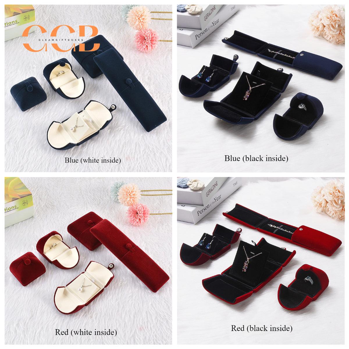 Velvet ring jewelry box