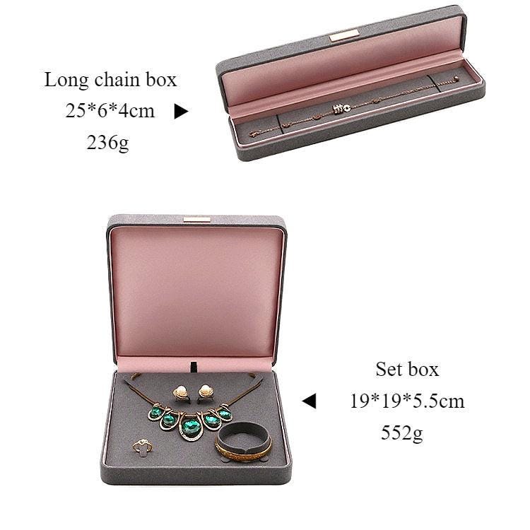 Customised engraved logo high fiber velvet jewelry box