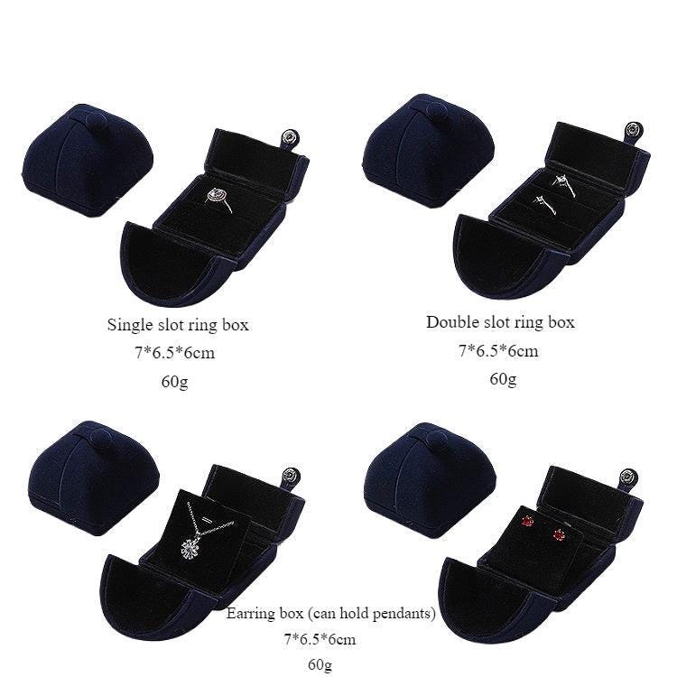 Velvet ring jewelry box