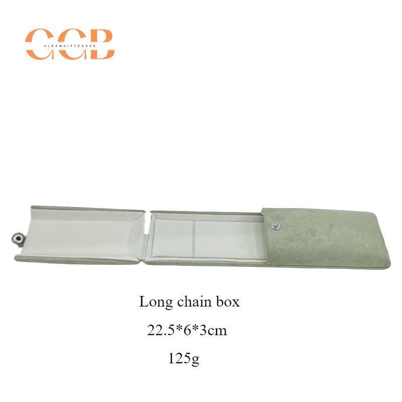 Green velvet jewelry boxes