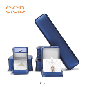 Pu leather crown ring box