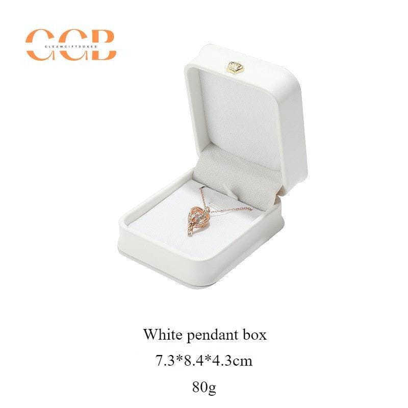 Pu leather crown ring box