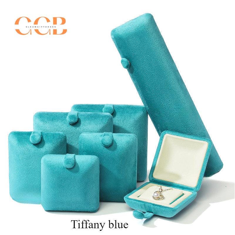 Velvet snap jewelry gift box