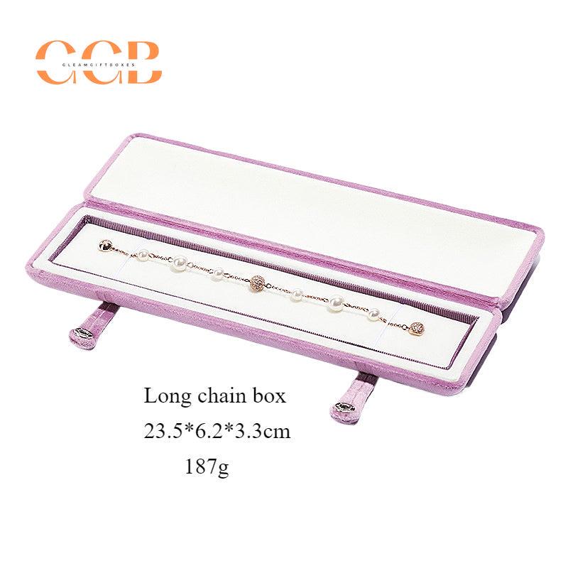 Velvet snap jewelry gift box