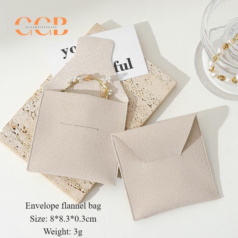 10–100pcs Custom Microfiber Jewelry Bags