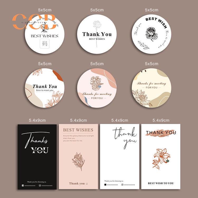 100pcs Custom Sealing Stickers for Jewelry Box Packaging