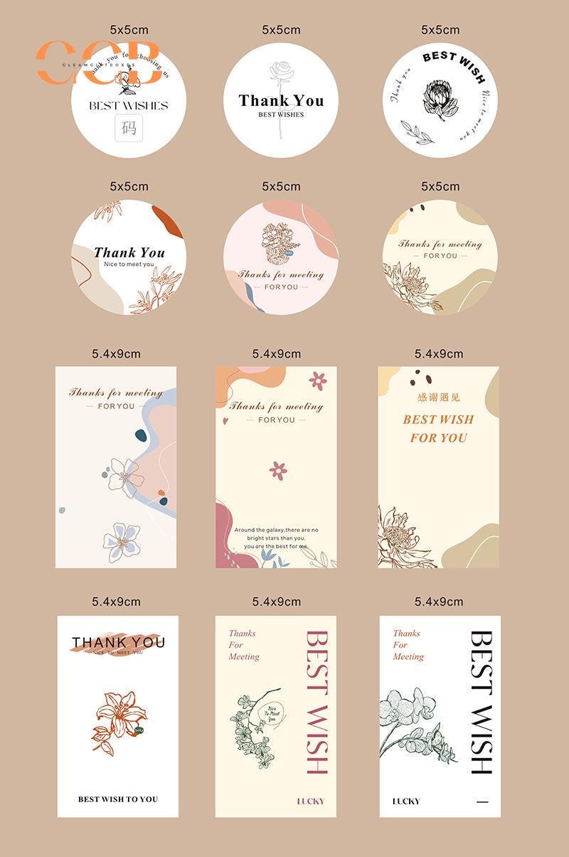 100pcs Custom Sealing Stickers for Jewelry Box Packaging